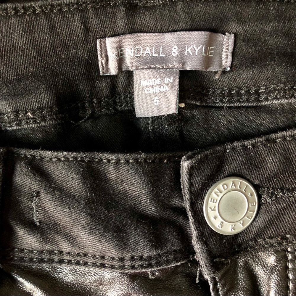 Kendal & Kylie Faux Leather Front Pants - Picture 7 of 8